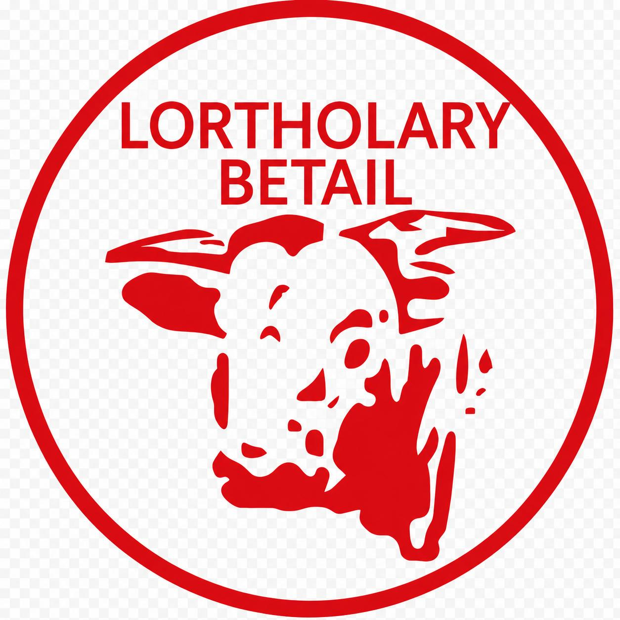 Lortholary Bétail logo, red circle version